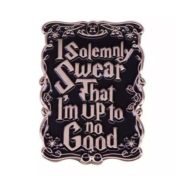 Harry Potter pin flair hogwarts marauders map Weasley solemnly swear - Picture 1 of 2
